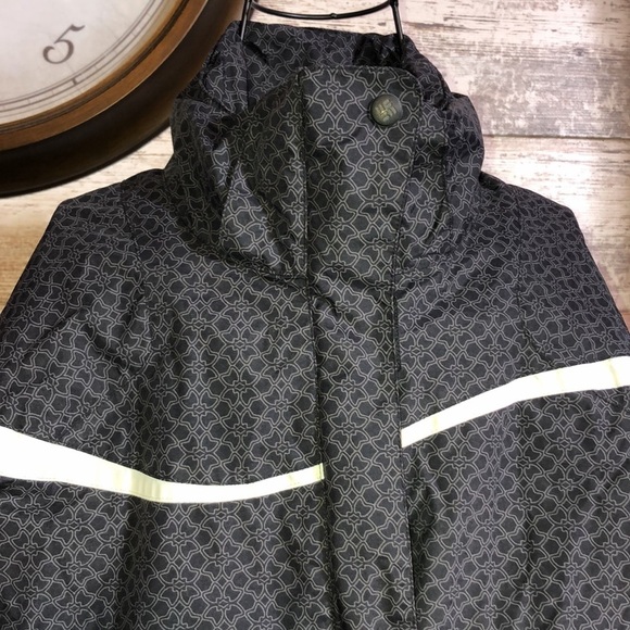 Columbia Interchange Dark Grey Hooded Waterproof Windbreaker Jacket Womens SM​​​ - Picture 2 of 8